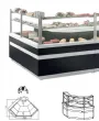 Vitrine d'angle rfrigre ventile profondeur 990mm Longueur 1365mm MAGNUS - VMG 90 AA R